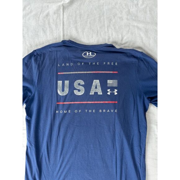 Men's Under Armour Tee Shirt Lot, Size Medium, Black/Blue - Picture 4 of 9